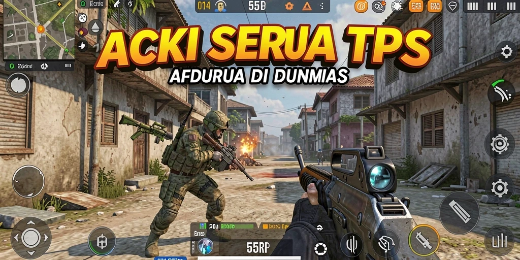 Tangkapan layar gameplay menegangkan dalam TPS.