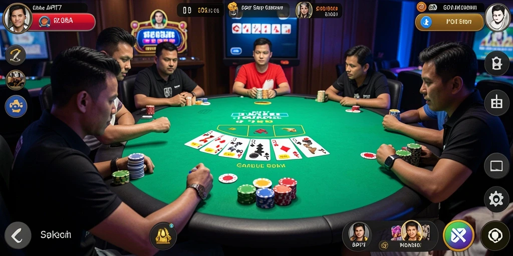 Tampilan menarik dari gameplay Poker di API77 yang penuh aksi.