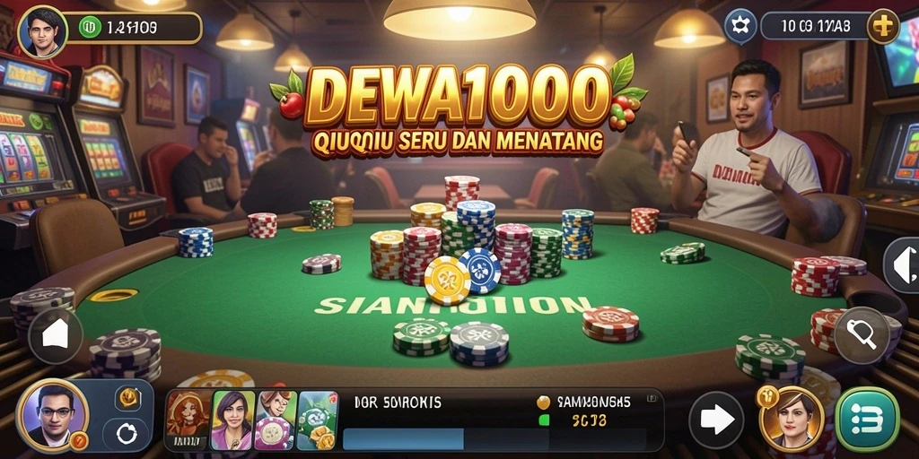 Gameplay seru QiuQiu di DEWA1000 dengan desain menarik.