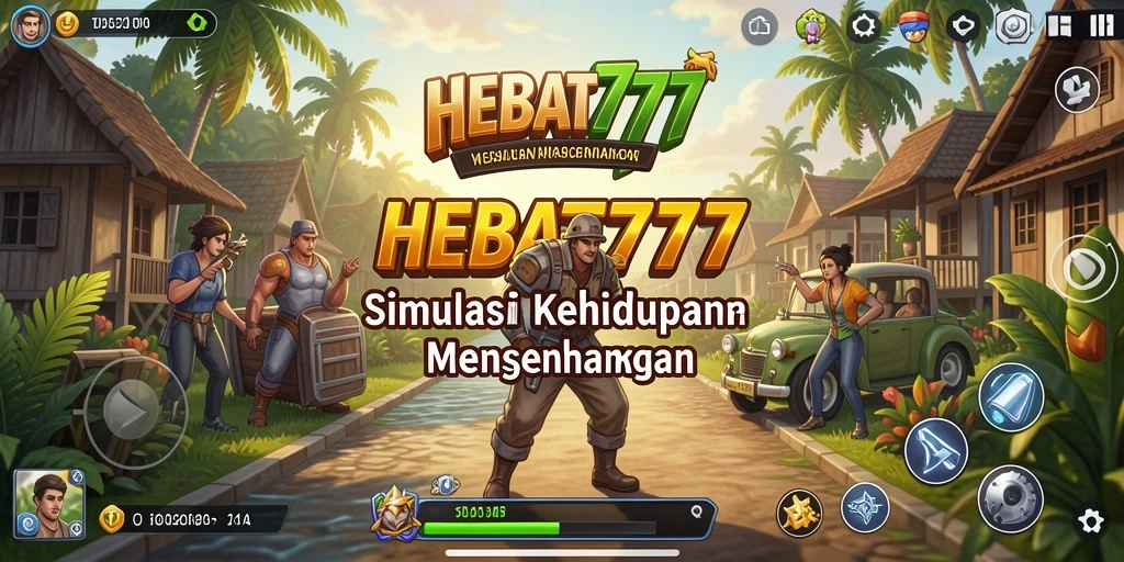 Tampilan gameplay menarik dari HEBAT777 dengan dunia simulasi yang interaktif.