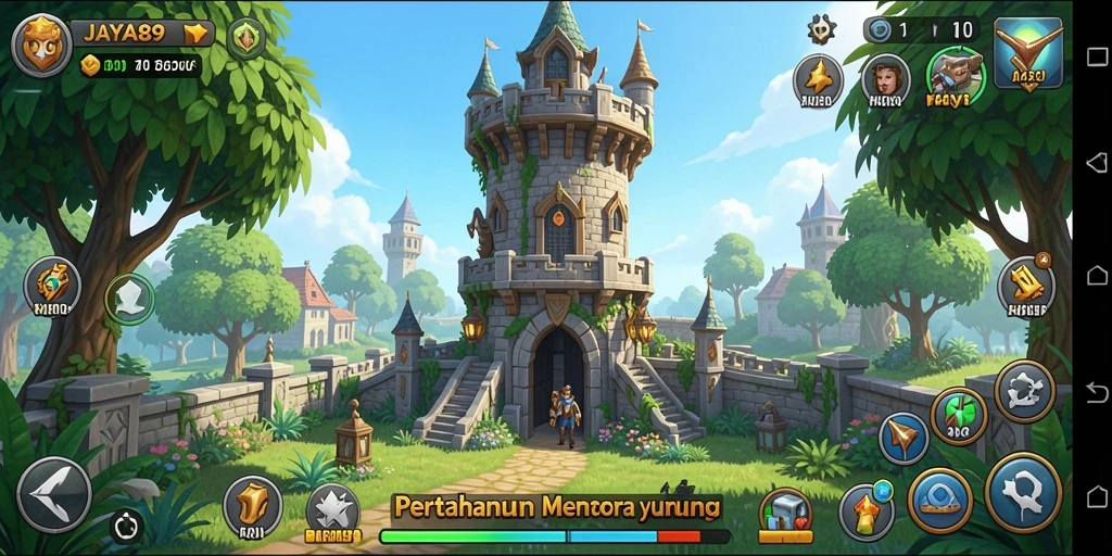 Gameplay menantang di JAYA89 dengan berbagai menara dan strategi pertahanan.