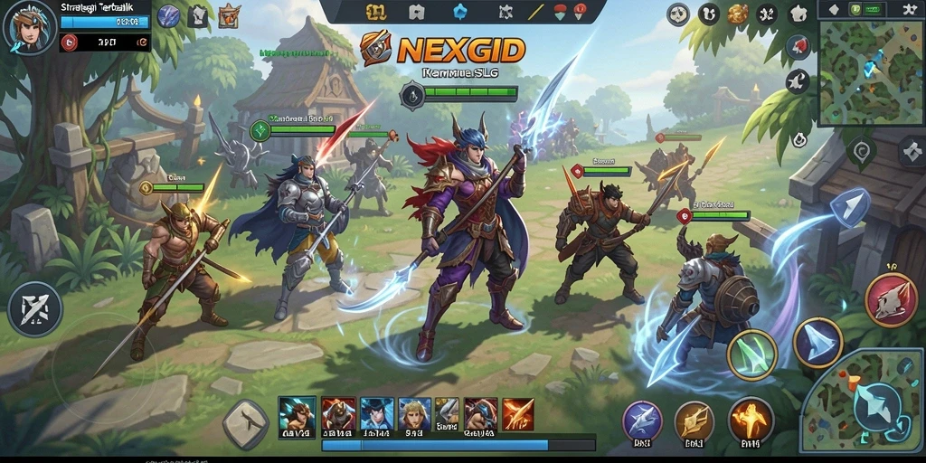 Tampilan gameplay NEXGID yang menarik dan mendalam.