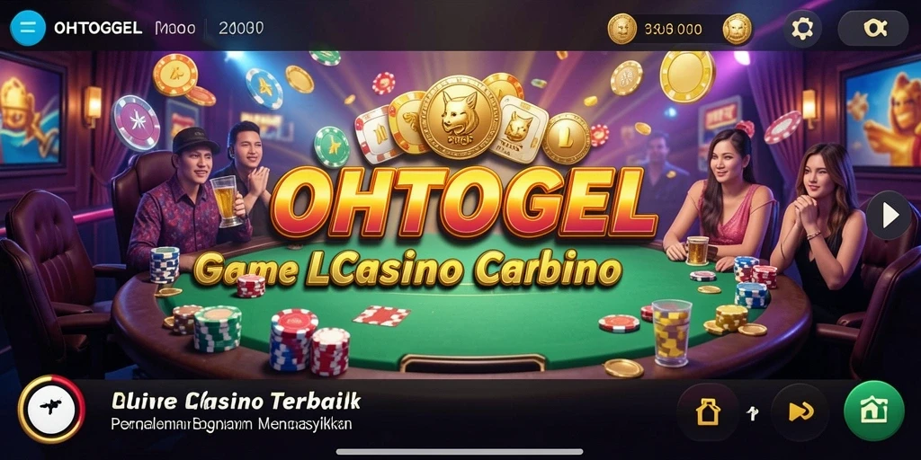 Screenshot permainan OHTOGEL menampilkan dealer langsung dan interaksi pemain yang seru.