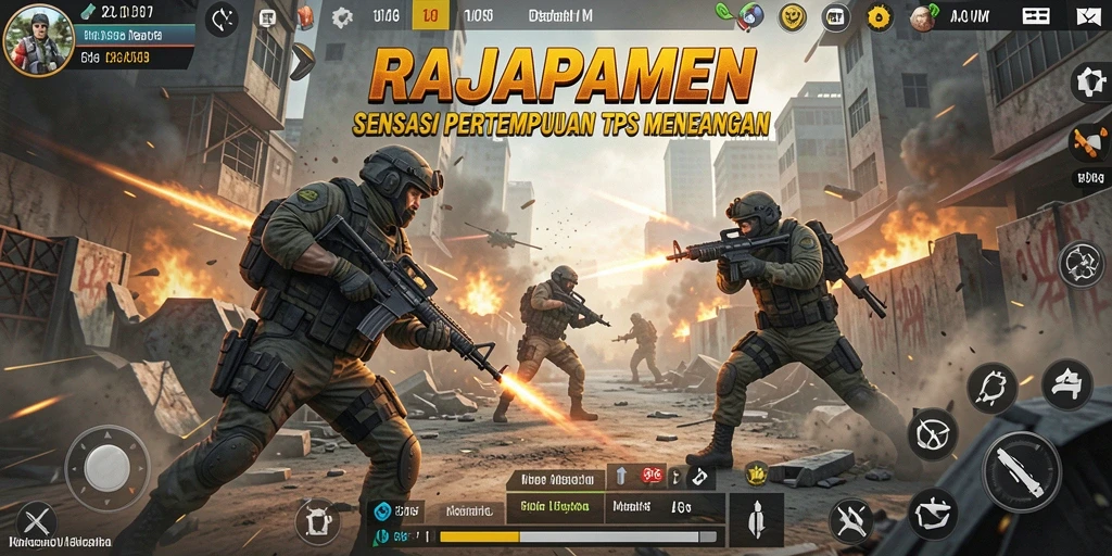 Gameplay menegangkan dari RAJAPAMEN yang siap memuaskan penggemar TPS.