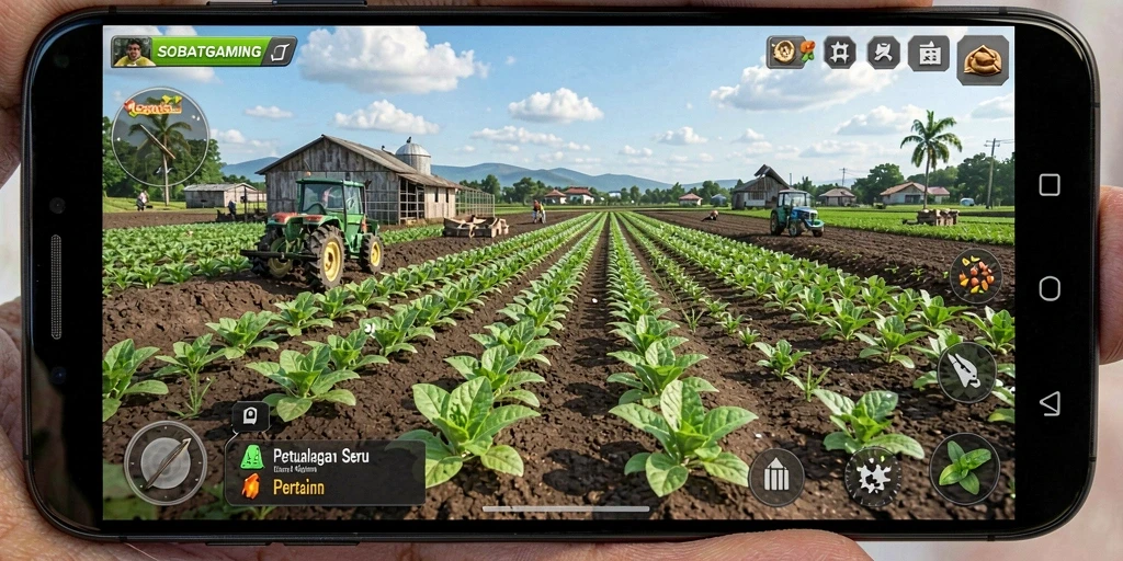 Gameplay menarik dengan ladang dan hewan ternak di SOBATGAMING.