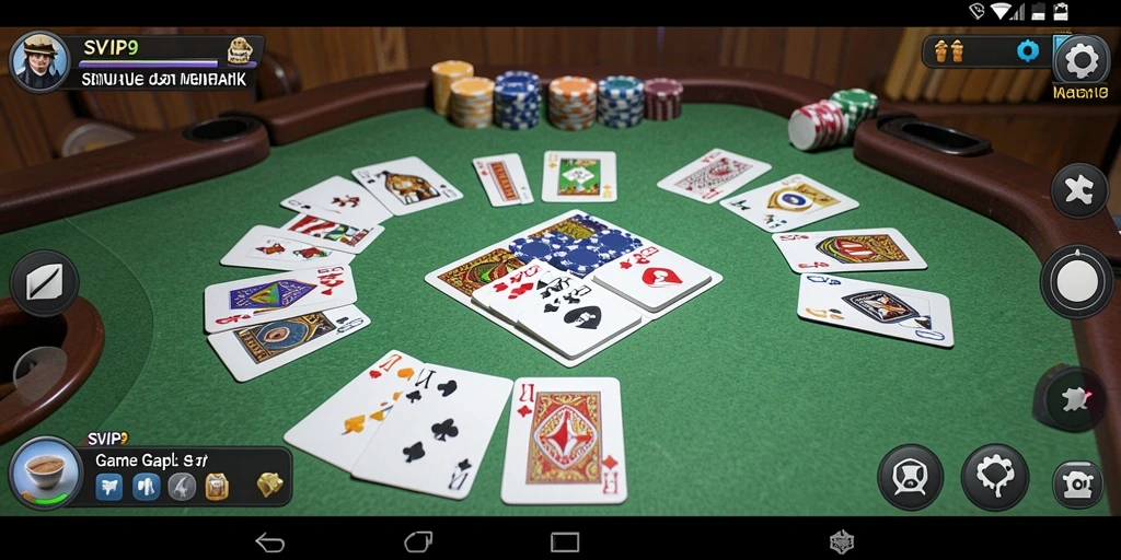 Screenshot menampilkan gameplay seru dari Gaple di SVIP9.