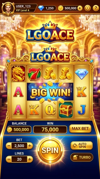 Tampilan aplikasi lgoace yang intuitif dan mudah digunakan.